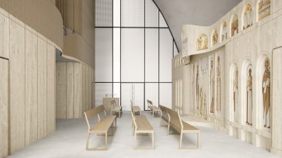 Interior of Ukrainian Greek Catholic church