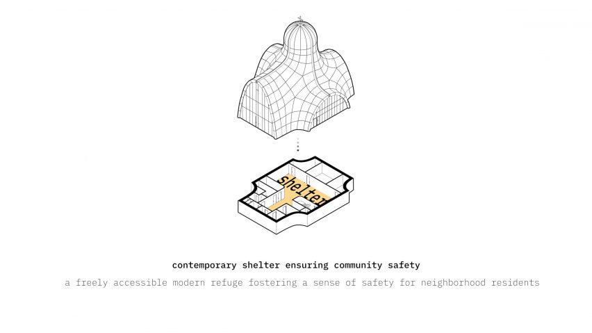 Diagram of Holy Trinity Church by Aranchii Architects
