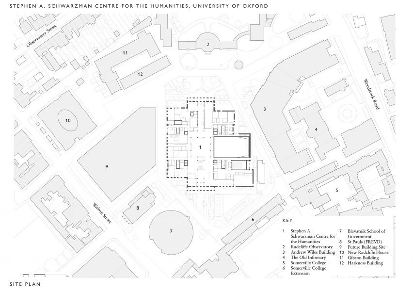 Plan of Schwarzman Centre by Hopkins Architects