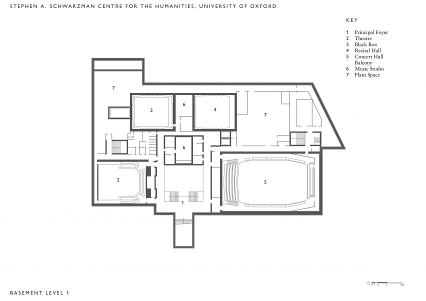 Plan of Schwarzman Centre by Hopkins Architects
