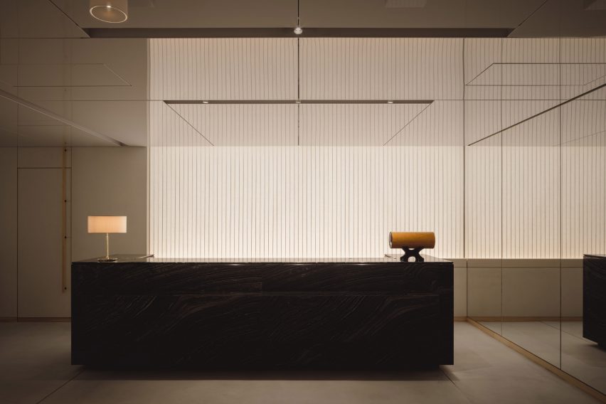Reception area of Ginza Lounge