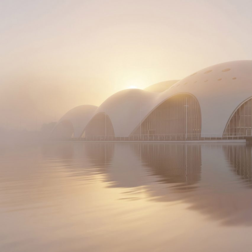 Render of Isola Della Musica opera house by Renzo Piano Building Workshop and PTW Architects