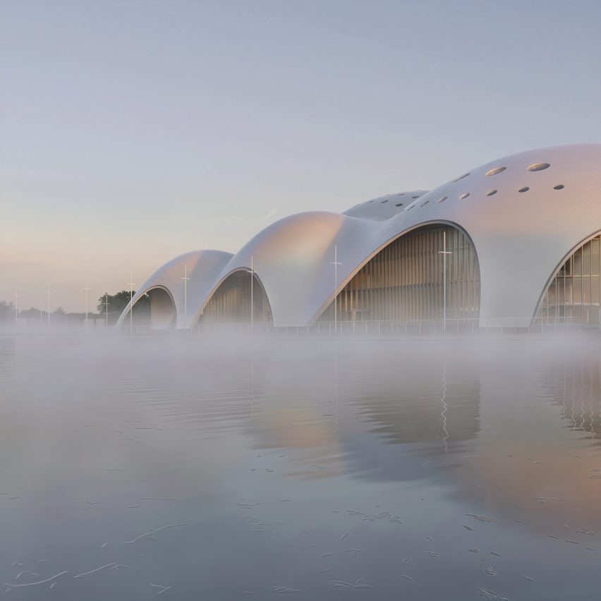 Render of Isola Della Musica opera house by Renzo Piano Building Workshop and PTW Architects