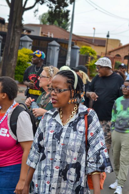 People on a tour of Soweto during Kasiology festival