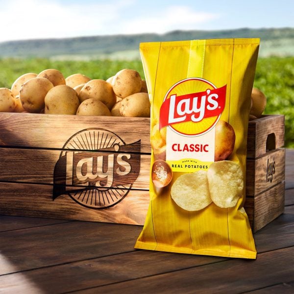 Lay's logo with sunbeams