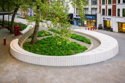 LDA Design-designed bespoke seating on the Strand