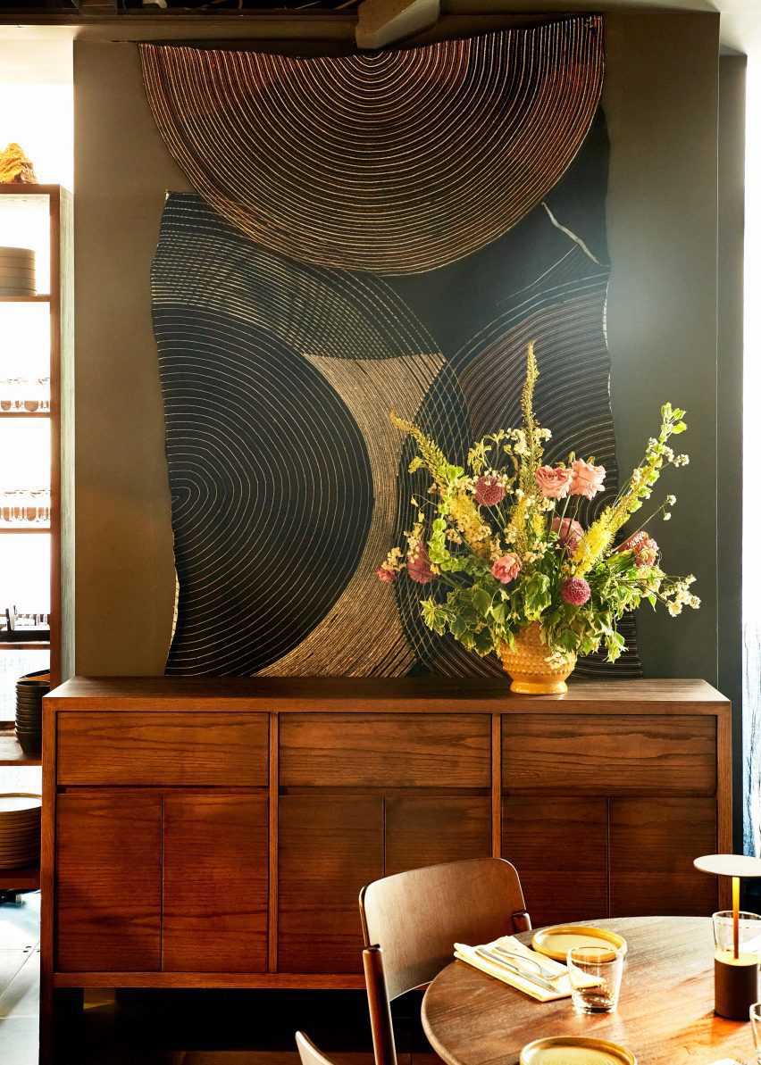 Textile wall hanging by Josefina Concha in Mareida