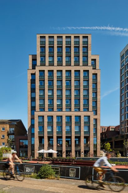 Facade of Mason & Fifth Westbourne Park by AHMM