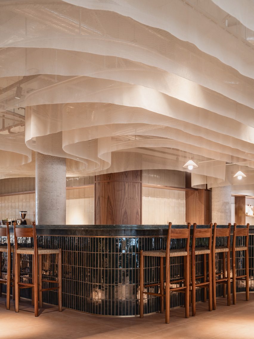 Reception by TiggColl at Mason & Fifth Westbourne Park by AHMM