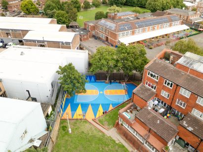 Colourful games area