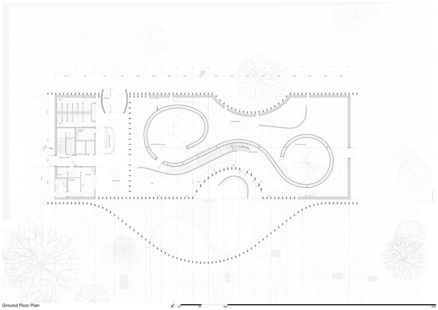 Plan of Museum Ehrhardt by Kéré Architecture
