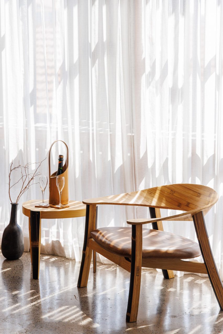 New Moon chair by Elora Hardy for Bamboo Pure