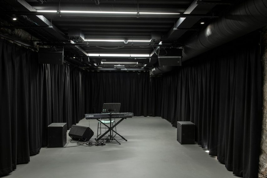 Blackout studio in former church undercroft