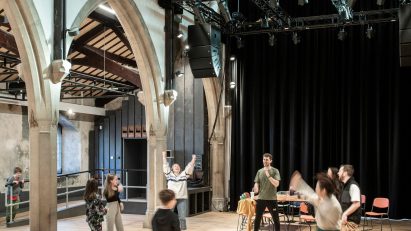 Main performance space inside Nyth Bangor