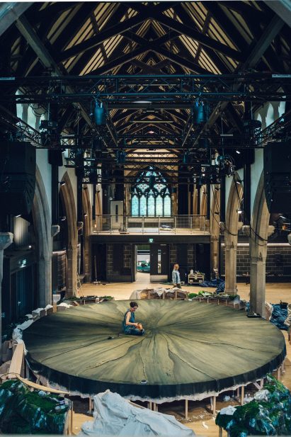 Performance space inside Nyth youth arts hub