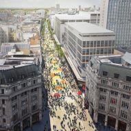 Pedestrianised Oxford Street