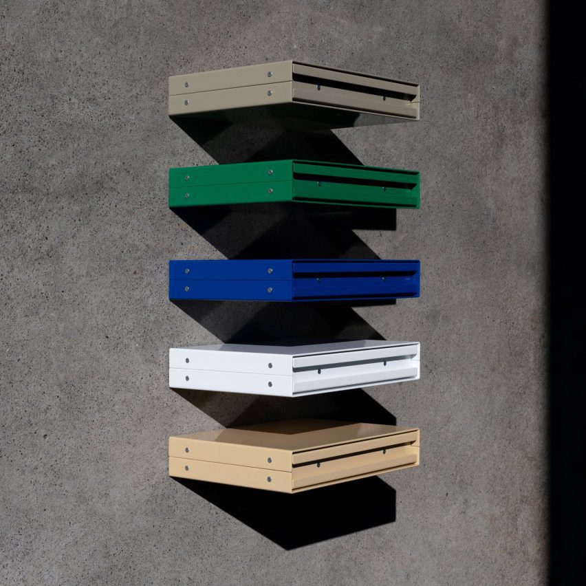 Philippe Malouin aluminium shelves. Photo by Jasmine Deporta
