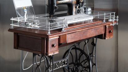 Prompting Nowhere treadle-powered AI by Max Park