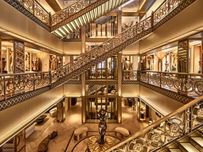 Interior of the RH Paris gallery by Foster + Partners
