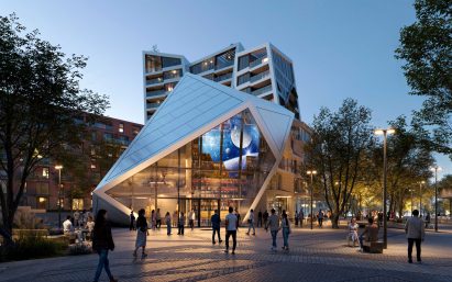 Render of Sekyra Flowers by Studio Libeskind