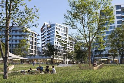 Render of Sekyra Flowers housing in Prague by Studio Libeskind