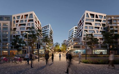 Housing blocks in Prague by Daniel Libeskind