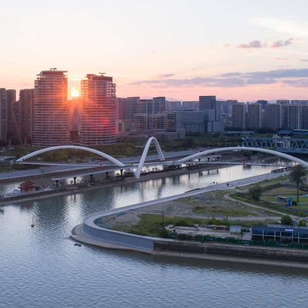Grand Canal Gateway Bridge in Hangzhou by Zaha Hadid Architects