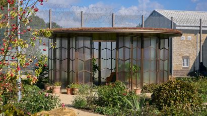 The Glasshouse Garden Pavilion by Hollaway Studio at HMP Downview prison