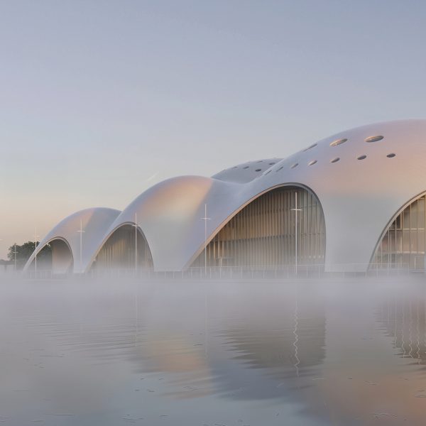 Render of Isola Della Musica opera house by Renzo Piano Building Workshop and PTW Architects