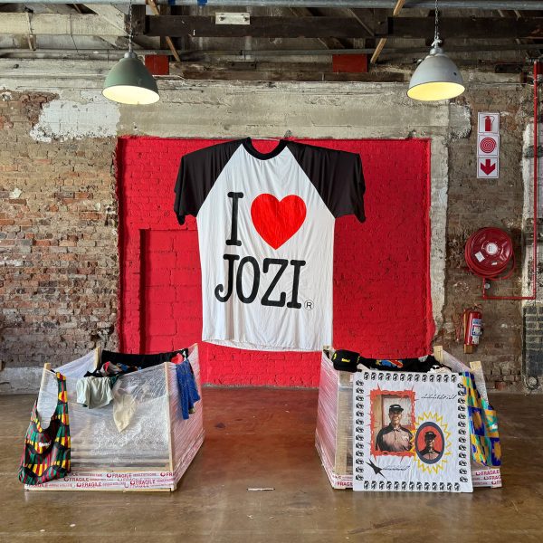 I heart Jozi Tshirt in The Price of Gold exhibition at Design Week South Africa