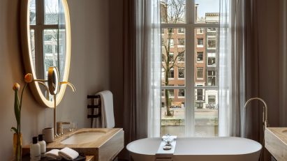 Interior furnishings at Rosewood Amsterdam by Viriato