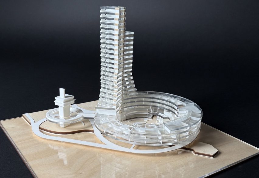 a photograph of an architectural model