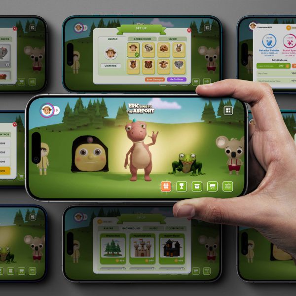 an image of a person holding a smartphone with a game on it