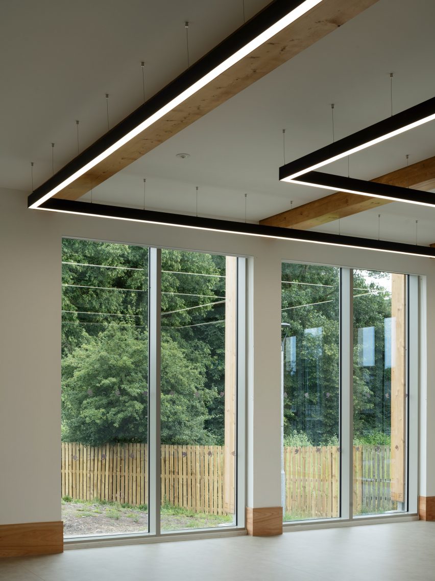 LED lights in multi-purpose community space