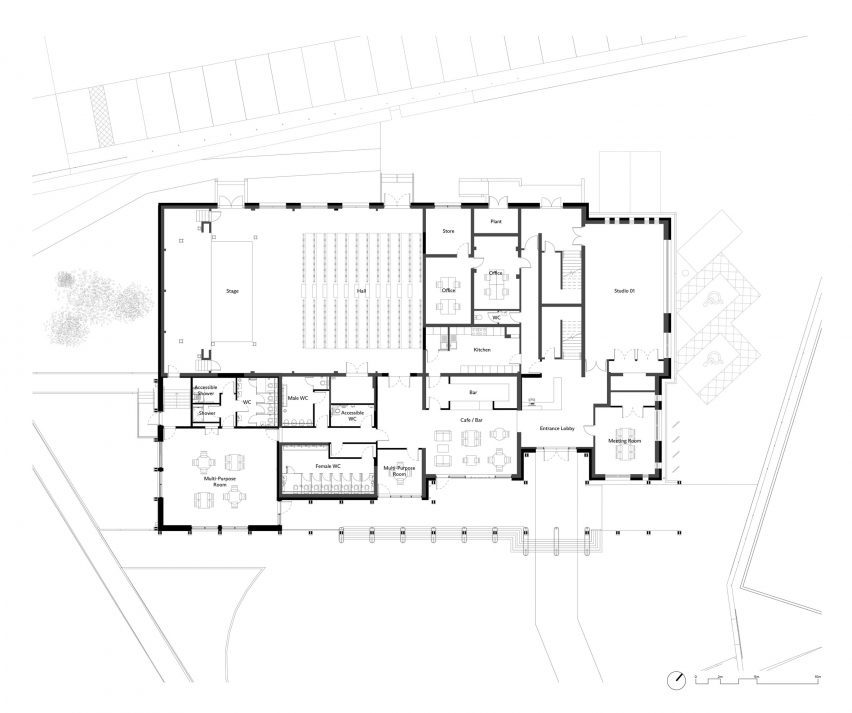 O'DonnellBrown drawings community hub retrofit