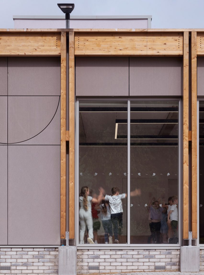Purple render on performing arts centre Scotland