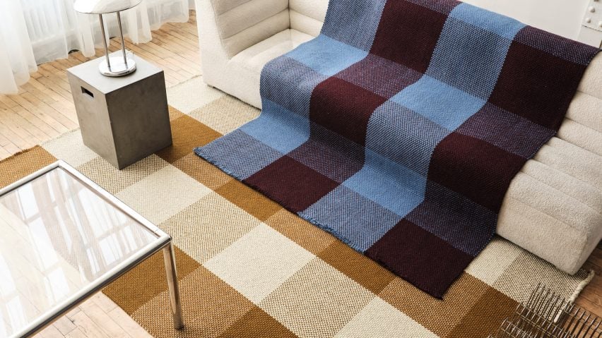 Tartan Shuttle Weave rug by Cicil