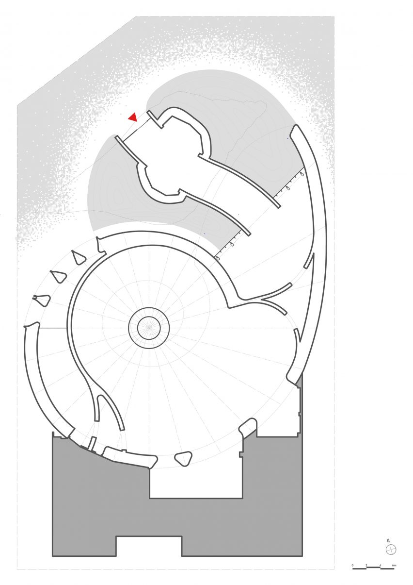 Plan of Pasona Natureverse Pavilion by The Design Labo