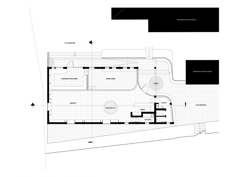 Plan of Rahmah Library by The MAAK