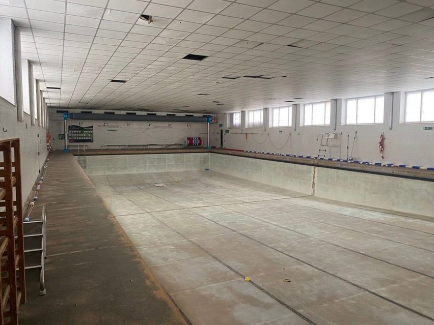 Disused pool retrofit before photo Studio Dera