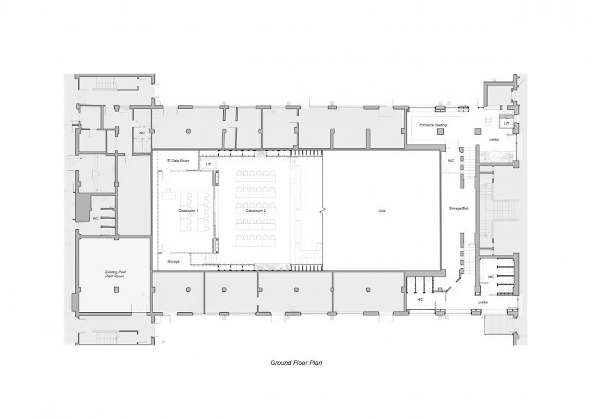 Drawings Waltham Forest College pool retrofit