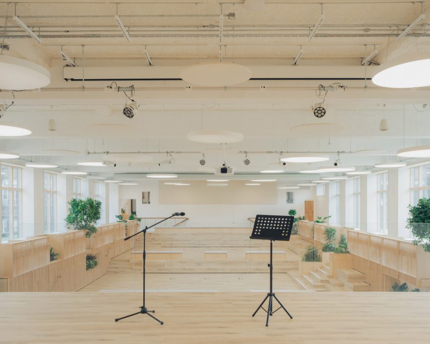 Stage in Waltham Forest College pool conversion