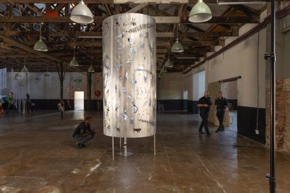 Lighting installation in The Price of Gold exhibition at Design Week South Africa