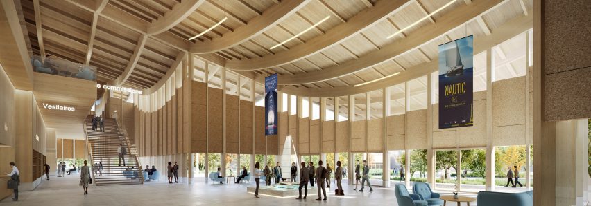 The Sail congress centre in Normandy by BIG
