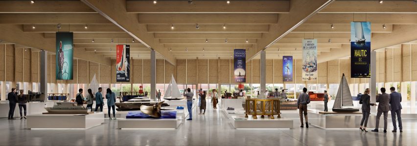The Sail congress centre in Normandy by BIG