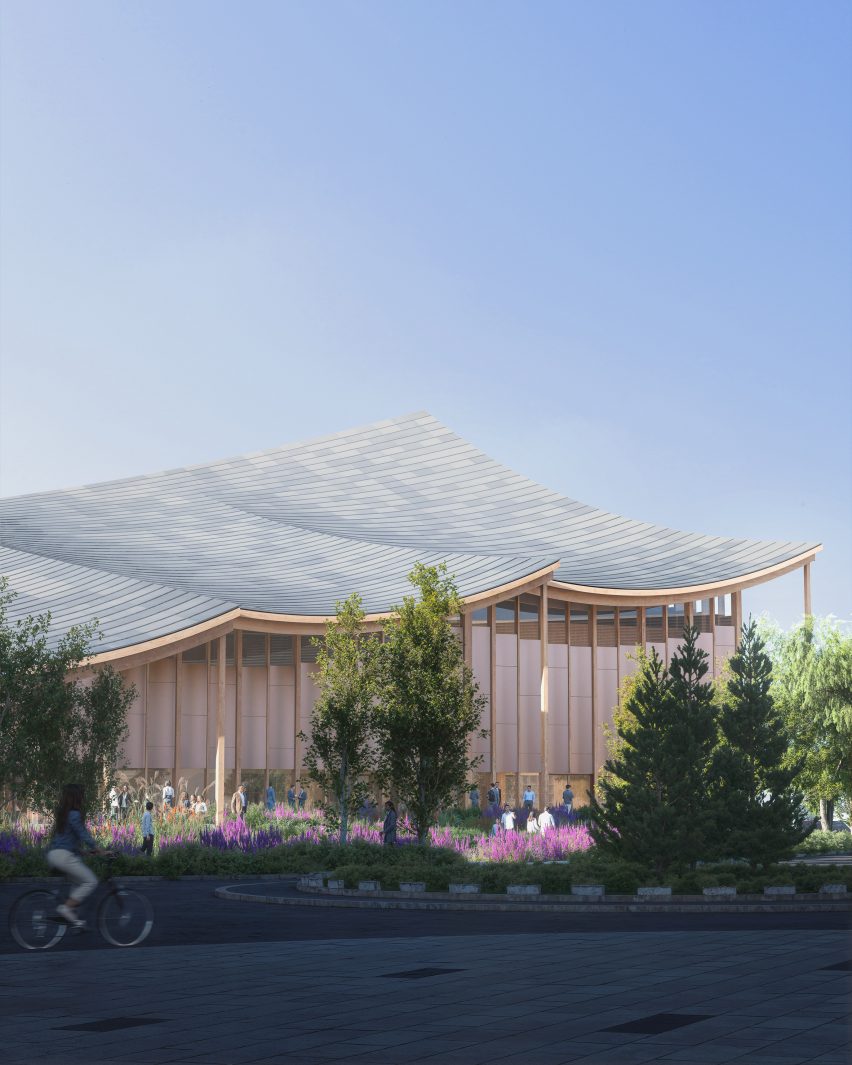 The Sail congress centre in Normandy by BIG