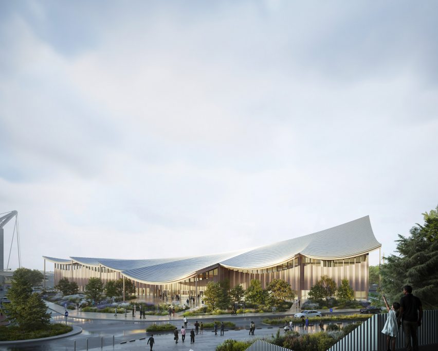 The Sail congress centre in Normandy by BIG