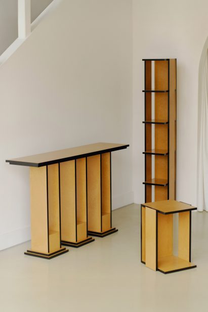 Undressed furniture collection by Georgina Davies is crafted from MDF