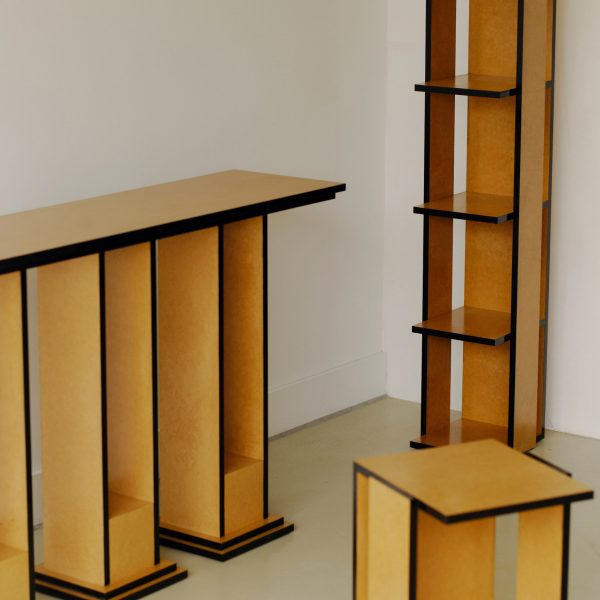 Undressed furniture collection by Georgina Davies is crafted from MDF