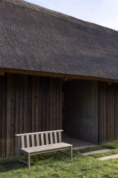 Thatch-roofed house in Denmark